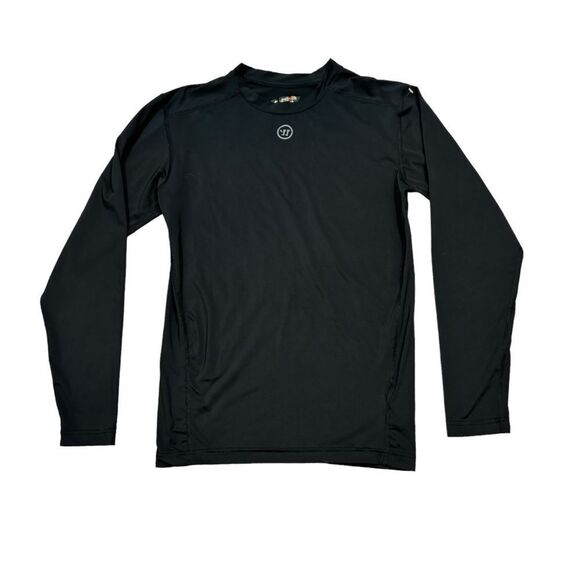 Men’s New Balance Warrior Black Long Sleeve Compression Shirt Size Medium - Picture 1 of 10